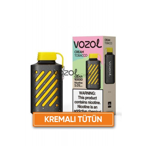 Vozol Gear 10000 Puff Cream Tobacco